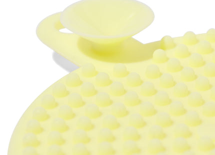 silicone cleaning sponge Ø10cm yellow