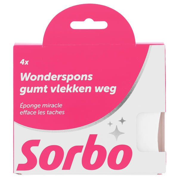 Sorbo Magic sponge erases stains