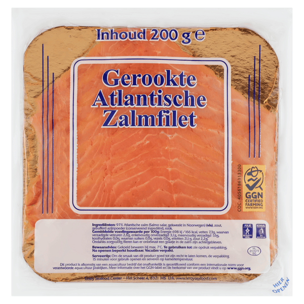 Neutral Smoked Atlantic Salmon Fillet