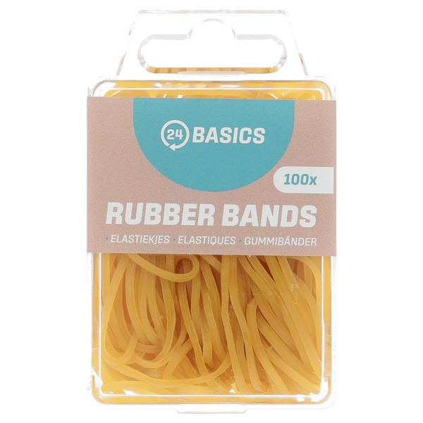 24Basics Elastiekjes bruin 100st.