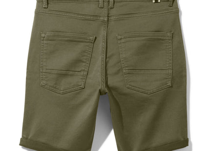 men's shorts jog denim army green