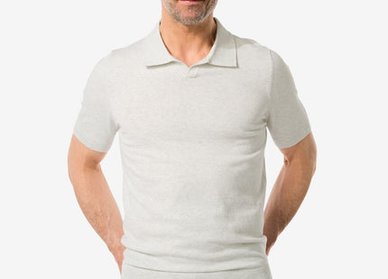 men's polo knitted gray