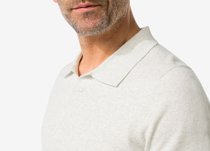 men's polo knitted gray