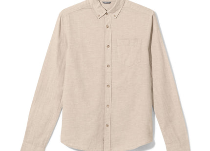 men's shirt with linen beige