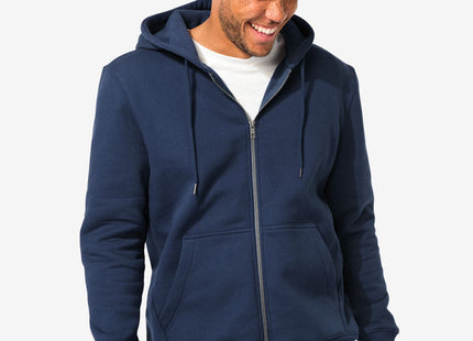 men's sweatshirt with hood dark blue