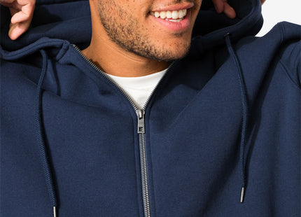 men's sweatshirt with hood dark blue