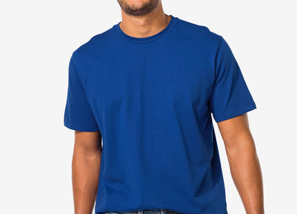 men's t-shirt relaxed fit o-neck blue