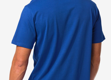 men's t-shirt relaxed fit o-neck blue