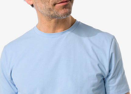 men's t-shirt with stretch blue