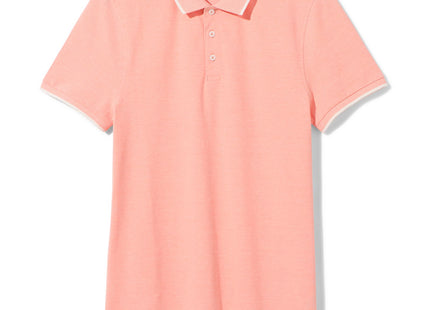 men's polo pique pink