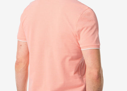 men's polo pique pink