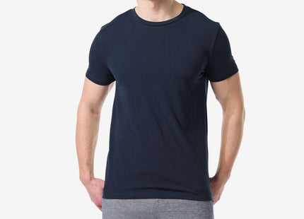 men's t-shirt piqué dark blue