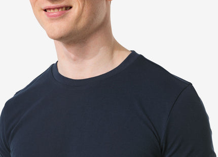 men's t-shirt piqué dark blue