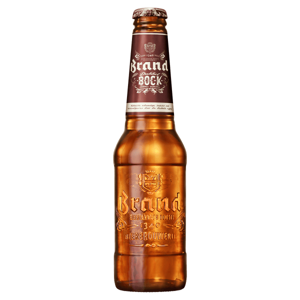 Brand Dubbelbock beer bottle