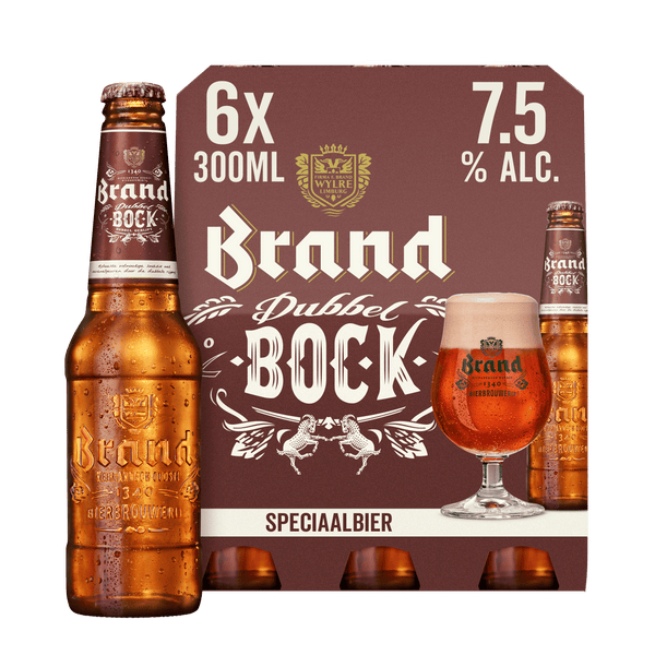 Brand Dubbelbock beer bottle