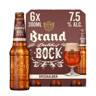 Brand Dubbelbock bier fles