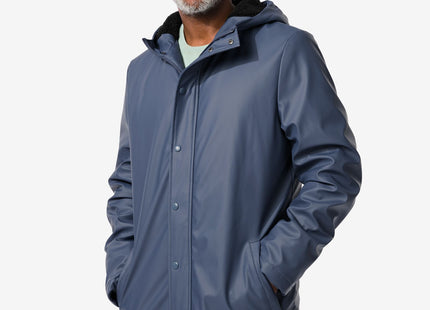 men's hooded jacket blue