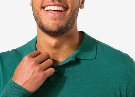 men's polo knitted green