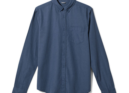 men's shirt with linen blue