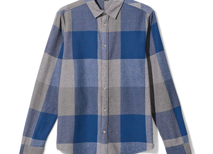 men's shirt checks blue