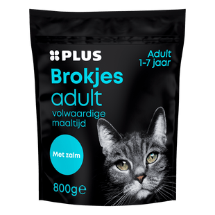 Premium Volwassen kattenbrokjes zalm