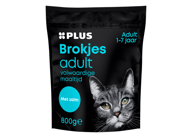 Premium Volwassen kattenbrokjes zalm