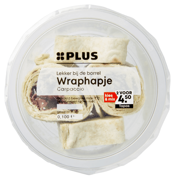 Wraphapje Carpaccio