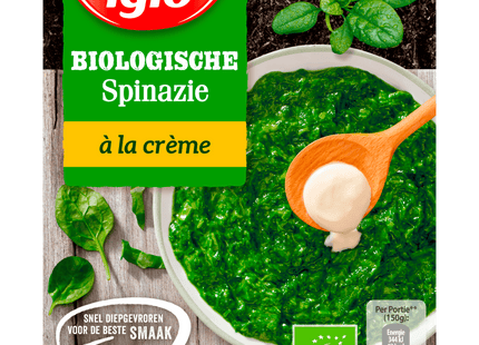 Iglo Organic spinach a la creme