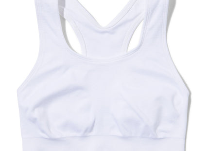 seamless sports top medium support white