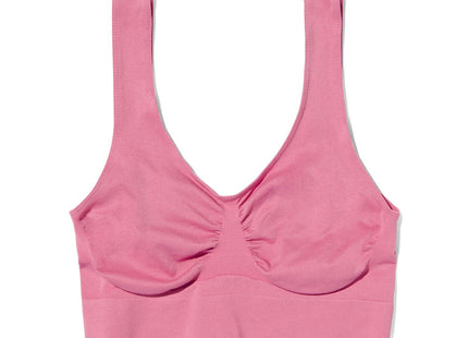 non-padded top seamless pink