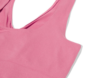 non-padded top seamless pink