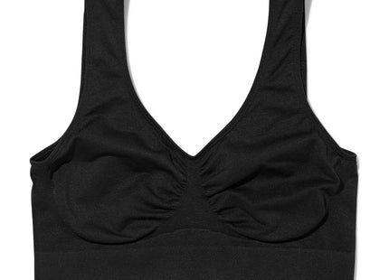 non-preformed top without underwire black