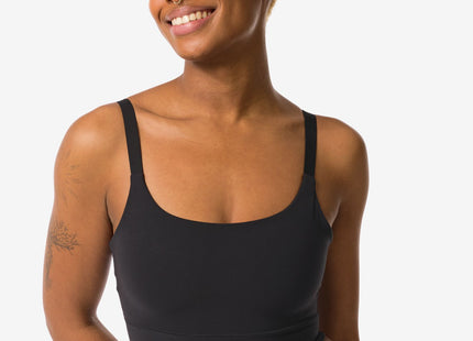 non-preformed top without underwire ultimate comfort black