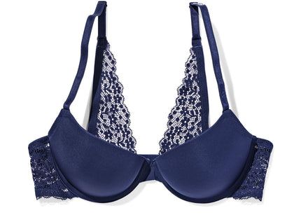 voorgevormde push-up beugel bh donkerblauw