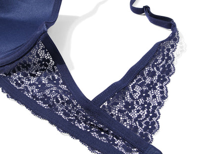 voorgevormde push-up beugel bh donkerblauw