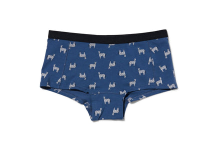 teenage boxer shorts stretch cotton zebra blue