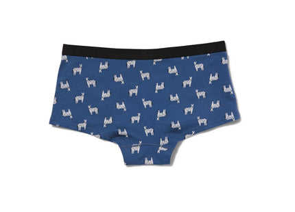 teenage boxer shorts stretch cotton zebra blue