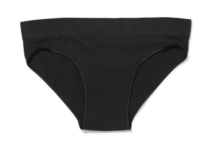 ladies hipster rib seamless black