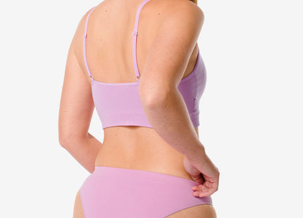 seamless ladies brazilian rib pink