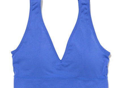 preformed top without underwire seamless cobalt blue