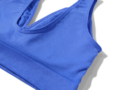 preformed top without underwire seamless cobalt blue