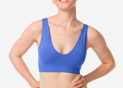 preformed top without underwire seamless cobalt blue