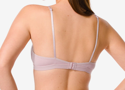 padded bra without underwire pink