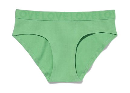 ladies hipster cotton love green