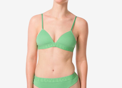 women's thong cotton everyday green