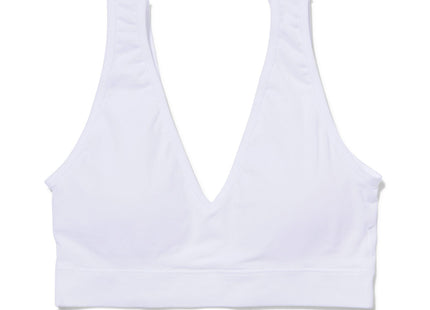 preformed top without underwire seamless white