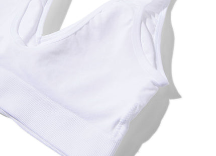 preformed top without underwire seamless white