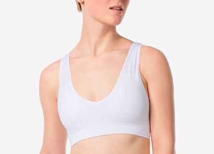 preformed top without underwire seamless white