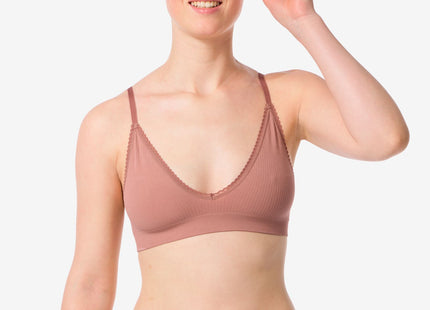 women's briefs texture seamless light brown