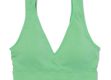 preformed top without underwire seamless green